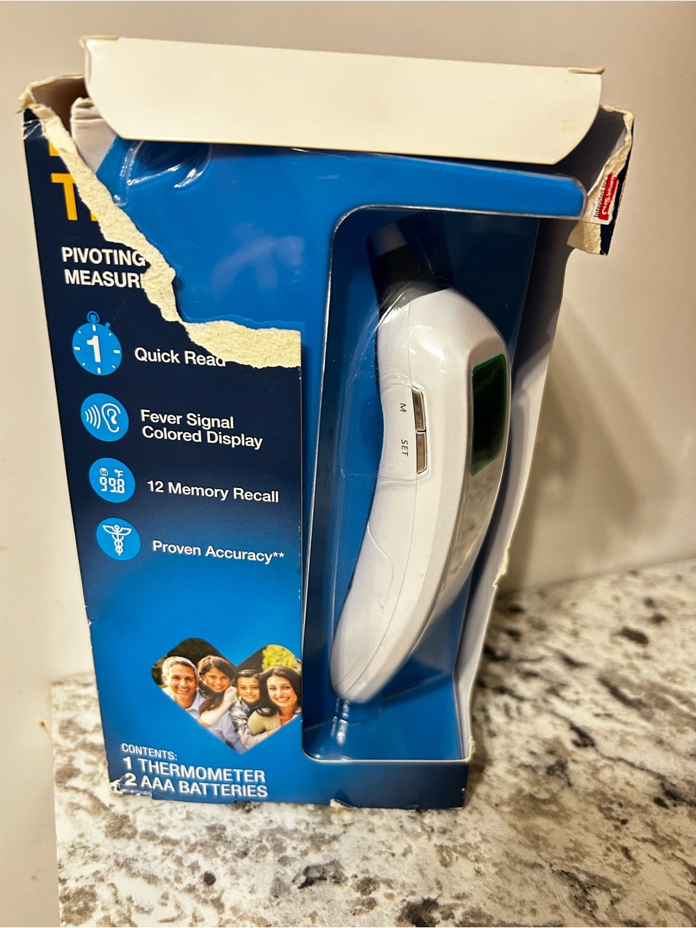 Digital Forehead Thermometer - White